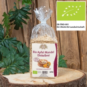 Bio Apfel Mandel Dinkelbrei