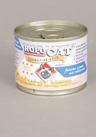 Ropo Cat Sensitive Gold -  feinstes Lamm mit Vollkornreis 200 g