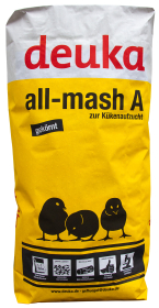 Ein Sack  deuka All-mash A gekörnt ohne Cocc.