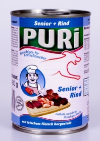Puri Senior + Rind für Hunde