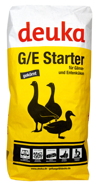 Ein Sack  deuka Gänse- und Enten Starterfutter gekörnt